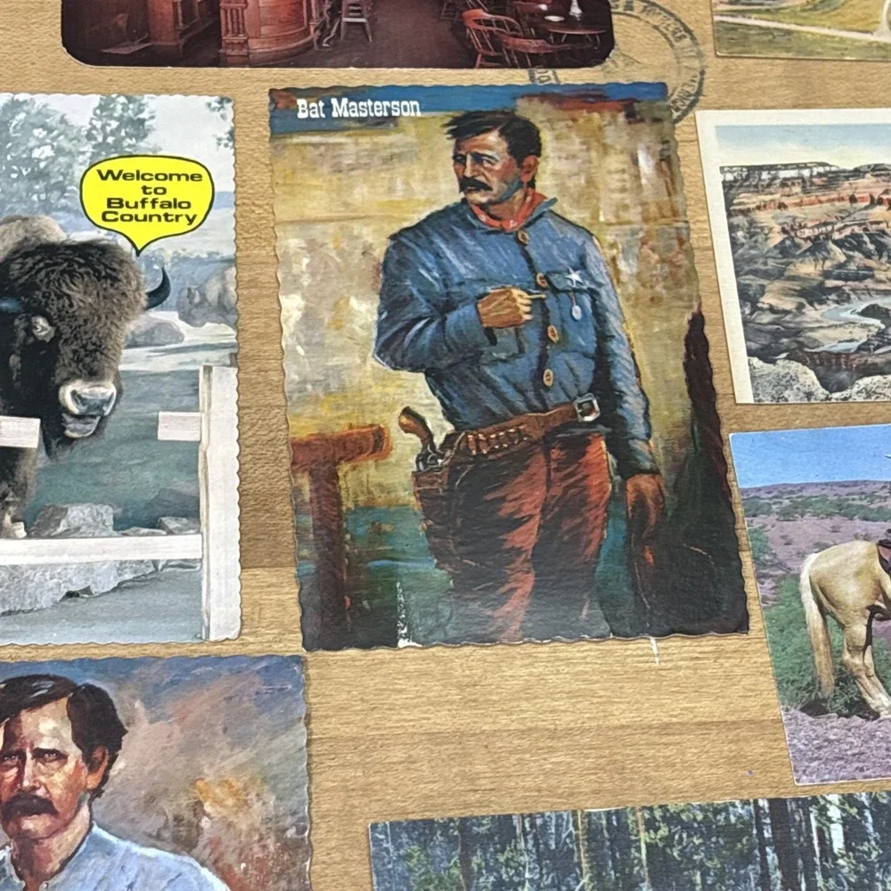 Vintage Western Postcard Lot 22 Pcs Arizona Kansas Cowboy Scenic Ephemera